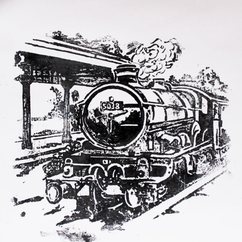 “Morlais Castle” – The Last Days of Steam, Henley-on-Thames Steam train at a platform